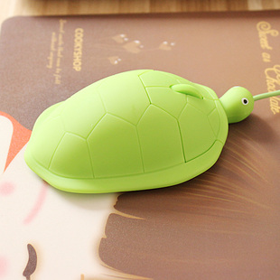 吃面乌龟usb有线鼠标卡通动漫可爱个性情侣女生电脑笔记本小王八