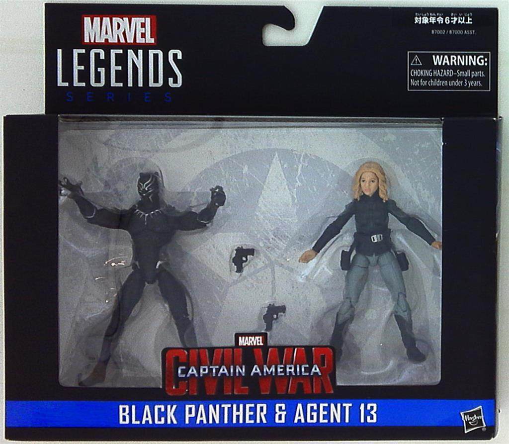 【孩仕宝】玩具模型 漫威 美国队长 内战 黑豹 13号特工 3.75寸
