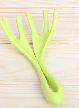 包邮达贺手动头皮按摩器手持抓痒棒六爪头部按摩器9558颜色随机