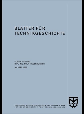 【预售】Blatter Fur Technikgeschichte