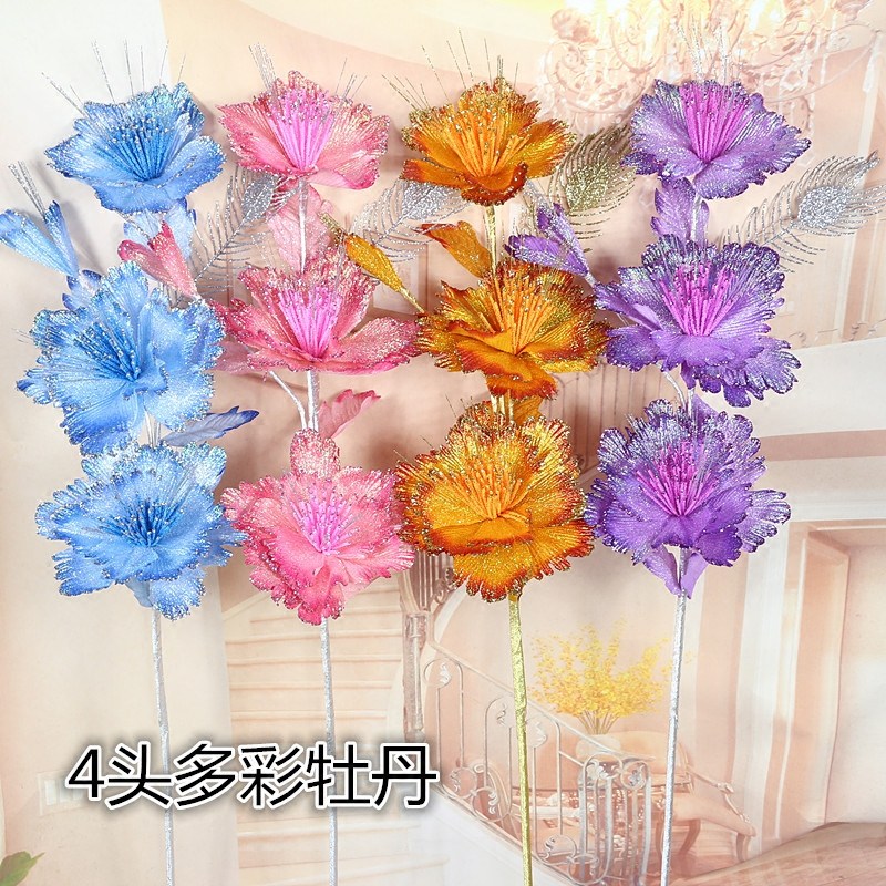 欧式假花仿真花卉花艺落地玄关