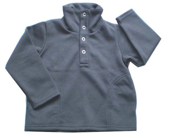 日单COMME CA ISM黑色二用领长袖衫90-5