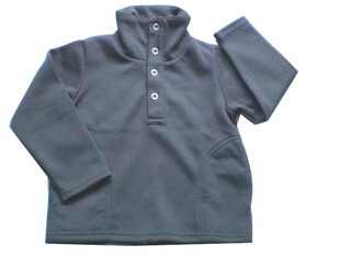 日单COMME 衫 ISM黑色二用领长袖