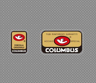 COLUMBUS管材标鸽子标COLUMBUS（透明金色印制版）