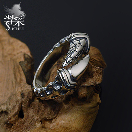 男士霸气风银饰夜店礼物戒指环