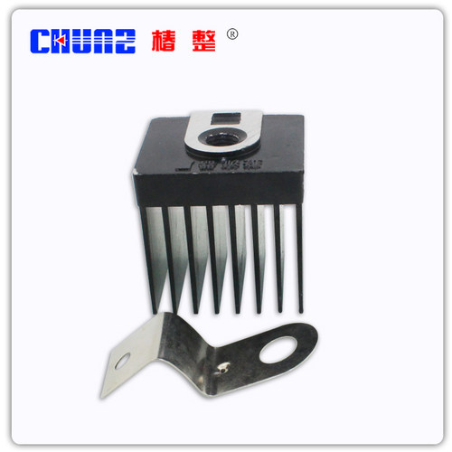 螺旋散热器50A散热器ZP50A KP50A KS50A散热器M12 孔径12MM带铜片