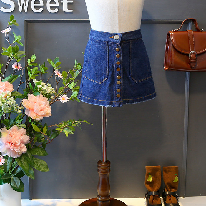 Jupe enfant en Coton denim bombe - Ref 2050079 Image 1