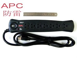 改好220V的 美国APC 电源净化 专业防雷保护 6位 7位 电源插座