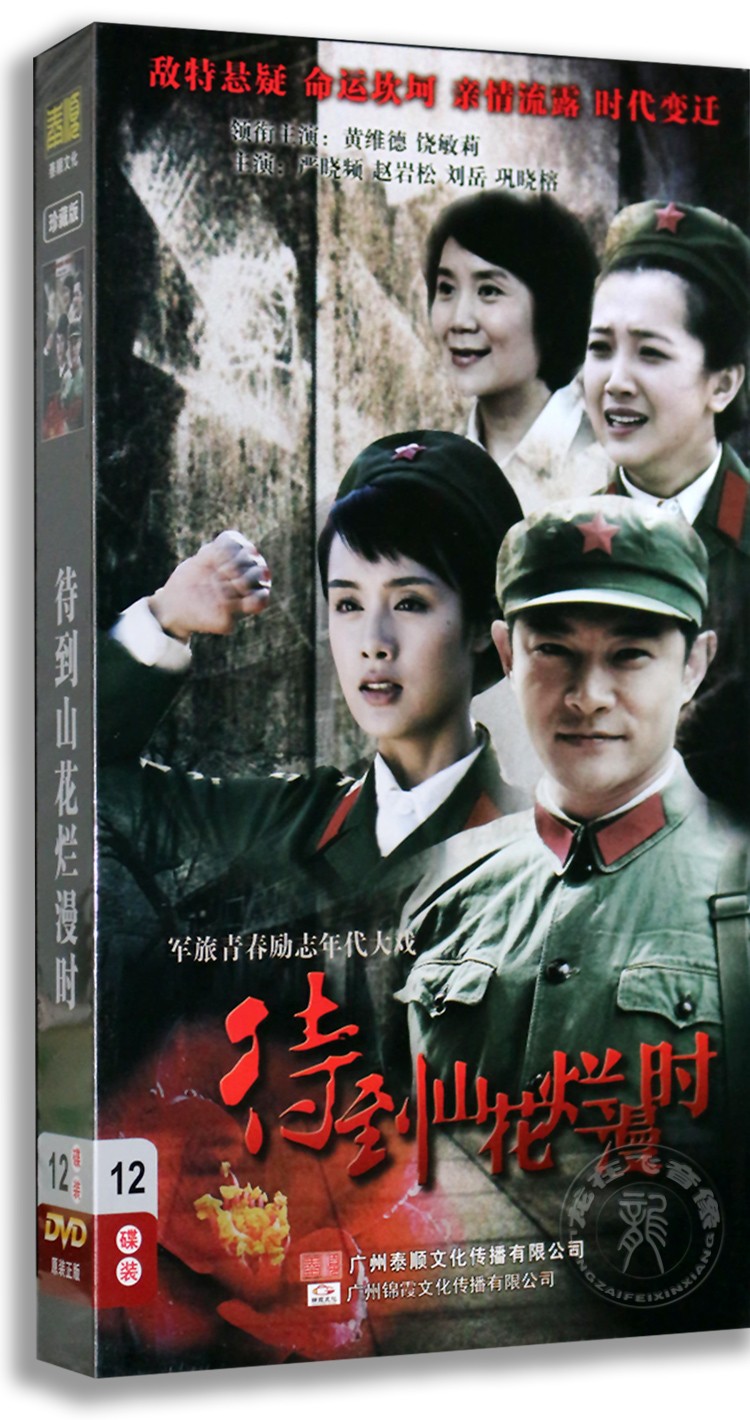 正版电视剧碟片光盘 待到山花烂漫时 珍藏版12DVD 黄维德 饶敏莉