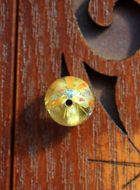 钛晶花——10.3mm精品钛晶单珠（可穿多宝手链）