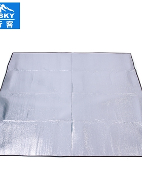 Topsky/远行客2*2米户外铝膜防潮垫超大铝箔坐垫野营地席野餐地垫