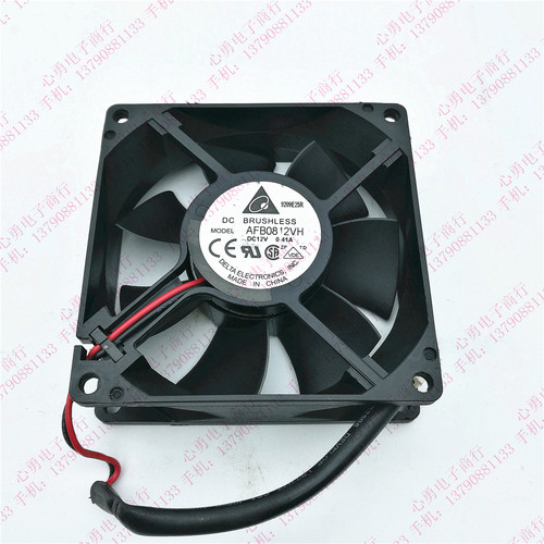 原装Delta/台达 AFB0812VH 12V 0.41A 8025双滚珠机箱散热风扇8CM