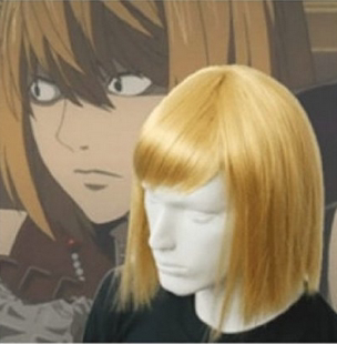 死亡笔记 梅洛 淡金色 cosplay假发