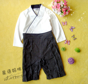 外贸原单日式和服婴儿爬服宝宝哈衣衣服连体衣连身衣0-18月2160
