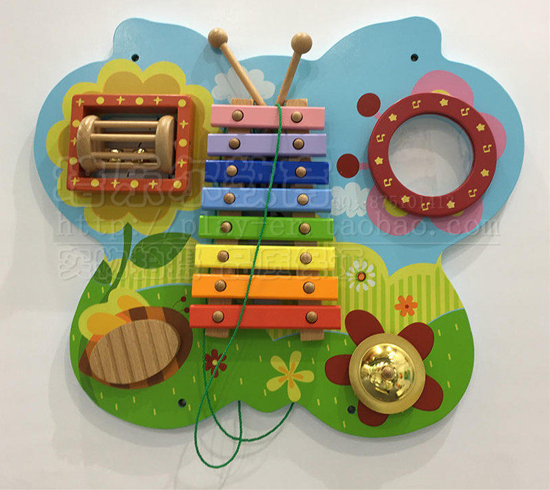 墙面游戏玩具蝴蝶姐姐的七彩风琴幼儿儿童墙面装饰操作板正品