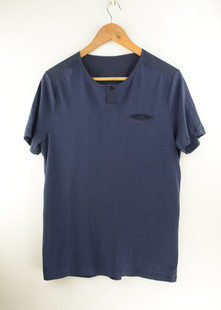 单农男装新夏款纯白色休闲左玖术日系风格九平道时尚短袖T恤