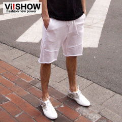 Viishow summer dress new shorts men's straight leg cotton fashion metropolis in Europe and America men's casual shorts