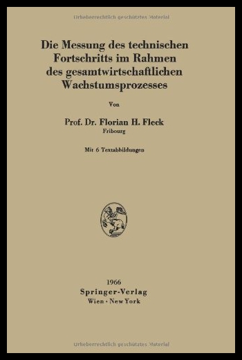 【预售】Die Messung Des Technischen Fortschrit