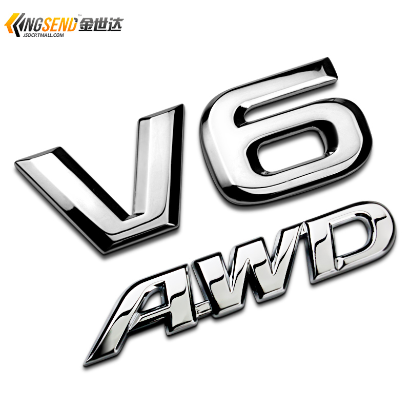 ·áÌïкºÀ¼´ïV6 AWD½ðÊô³µ±êLIMINTEDËÄÇý×Ö±êβ±ê³µÌù³µÉíÌù