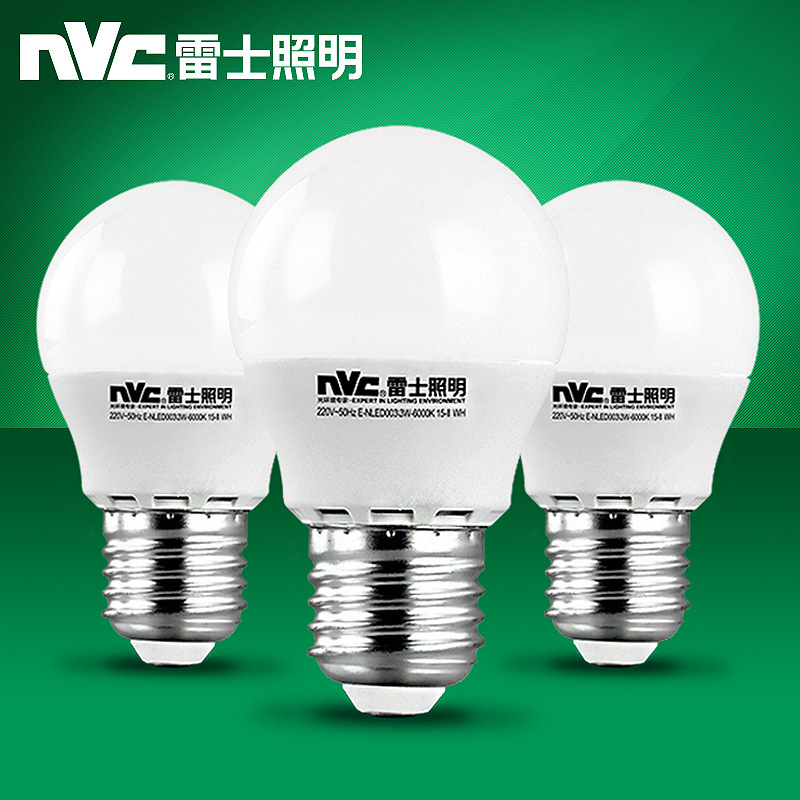 雷士照明led燈泡螺絲乚ed節能燈珠羅口l e d球泡燈炮白光超亮家用
