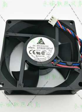 原装台达 EFB0812EHF -BF00 12V 0.68A 8CM 8032 3线 服务器 风扇