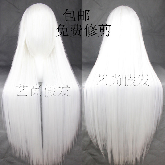 包邮 万用白色长直发 COS 假发 古装  白发魔女 60/80/100/120CM|ruв категории плесень играть/Аниме/вокруг/cos/настольные игры, Косплей одежды/реквизит/услуги, Косплей аксессуары/реквизит/кукла одежды - от Buy2taobao.com для оказания профессиональной услуги покупки агента Taobao