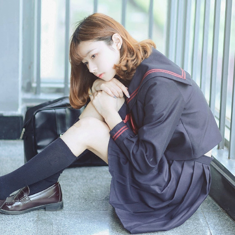 枣红二本日系水手服女长袖日本学院风学生百褶裙套装校服JK制服在类目 女装/女士精品, 套装/学生校服/工作制服, 学生校服中 - 来自Buy2taobao.com提供专业的淘宝代购服务