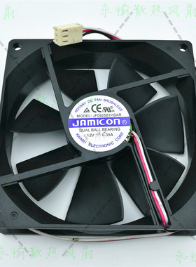 原装JAMICON/凯美 JF0925B1HSAR 12V 0.35A 9025 3线电源散热风扇