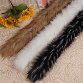 帽条 辅料羽绒服毛领子单买毛条 毛边 DIY服装 加宽仿貉子毛条帽领