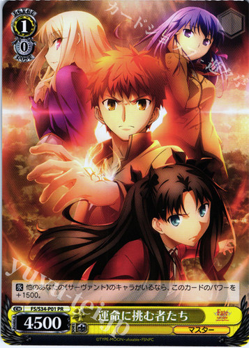 WS 黑白双翼 卡牌 FATEUBW 運命に挑む者たち PR