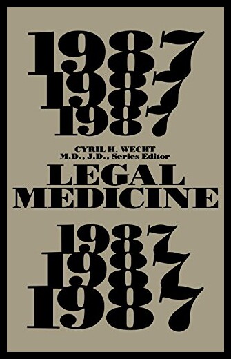 【预售】Legal Medicine 1987