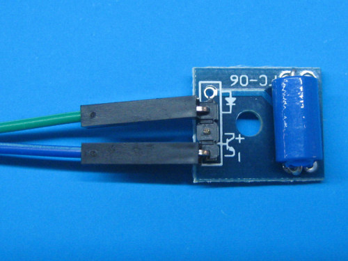 常闭型震动传感器带小板 包含小PCB板 2条20cm长杜邦线和传感器 - 封面
