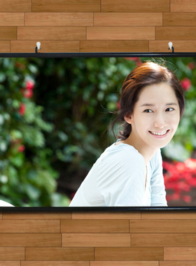 林允儿超清纯写真海报挂画有框画韩国少女时代客厅玄关装饰画壁画