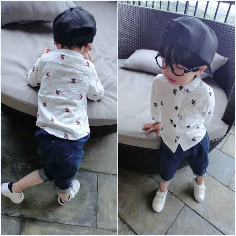 Chemise enfant à manche longue - Ref 2083661 Image 1