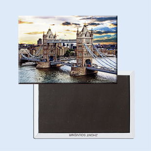 欧洲 英国 伦敦 塔桥美景 磁性冰箱贴 旅行纪念品 热销20931