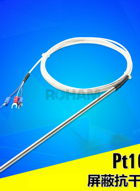 ROHAM 药厂、食品用尖头刺入式pt100铂热电阻温度探头RH-8098