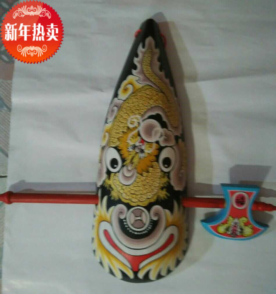 中国风民俗工艺品脸谱挂件社火马勺戽斗龙凤双鱼戏莲实拍酒店饭店