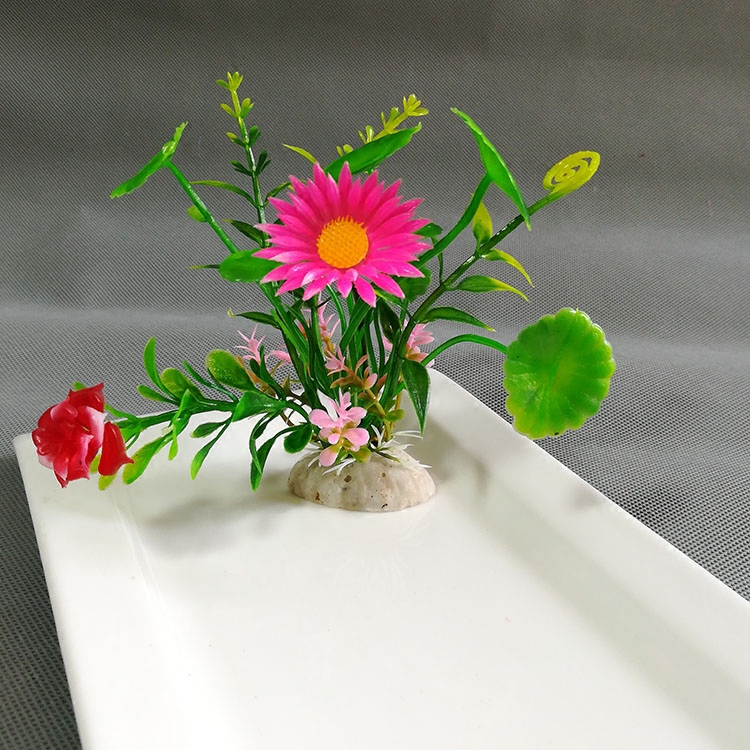 酒店餐厅菜品刺身围边菜创意盘头点缀摆盘装饰花草意境盘饰小摆件