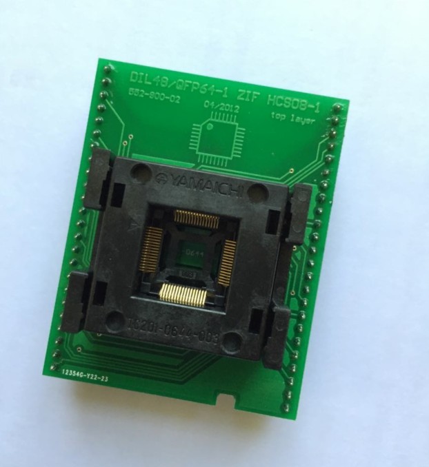 ELNEC专用烧录座 测试座适配器DIL48/QFP64-1 ZIF HCS08-1 LQFP64