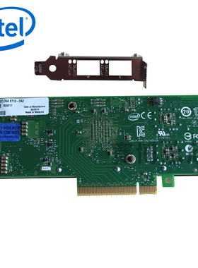 原装万兆网卡 intel英特尔以太网聚合网络适配器X710DA2BLK 光纤网卡10G双口光纤SFP+服务器网卡