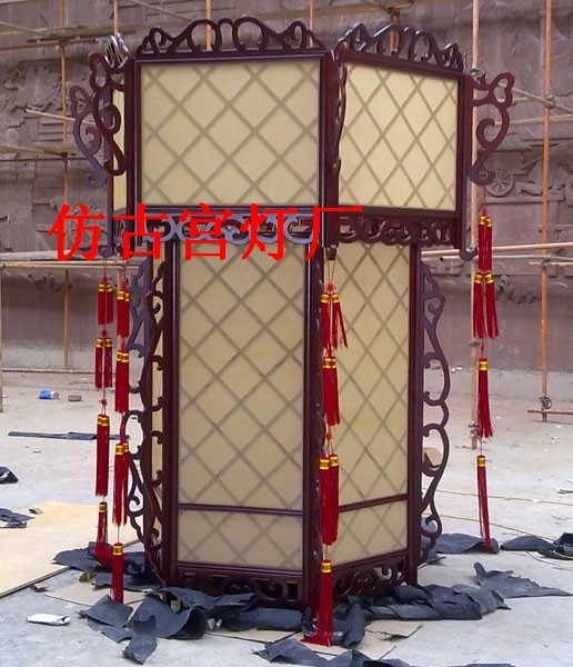 中式宫灯中式灯具古典宫灯手绘仿古宫灯木制宫灯客厅3米宫灯订制