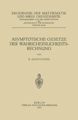 【预订】Asymptotische Geset E Der Wahrschein...