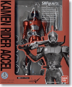 全场特价包邮 假面骑士W SHF Accel 红色 万代正版可动人偶