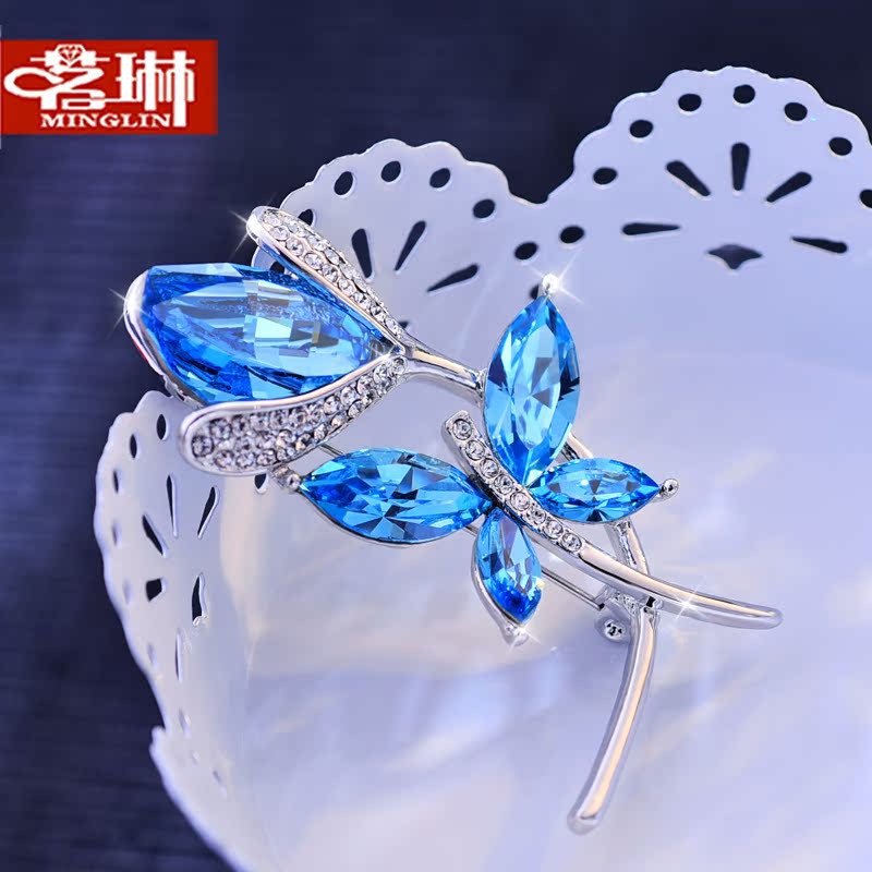 Broche femme en cristal autrichien - Ref 1187779 Image 3