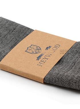 欧洲同步高端纯毛全毛复古超薄黑灰人字西装方巾口袋巾 手帕手绢