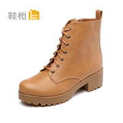 Shoebox shoe fall/winter new style thick with thick booties Martin boots motorcycle boots women boots 1114607228