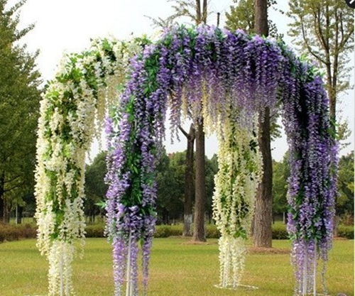 特价仿真紫藤花 彩印仿真花藤批花 豆花串 商场家居装饰