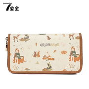 Princess sweet zipper wallet large zip around wallet 2015 fall/winter new style clutch bag-card wallet card package