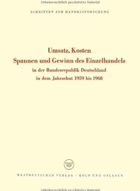 【预售】Umsatz, Kosten, Spannen Und Gewinn Des Einzelh...
