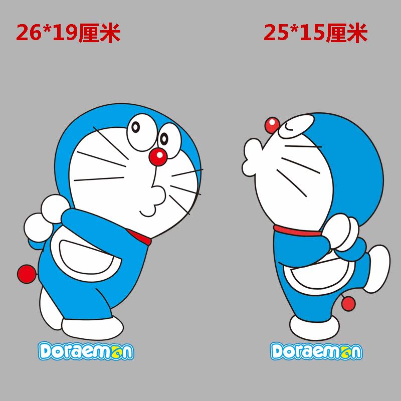 热转印烫画情侣叮当猫卡通图案服装印花过粉高弹耐水洗品质热卖